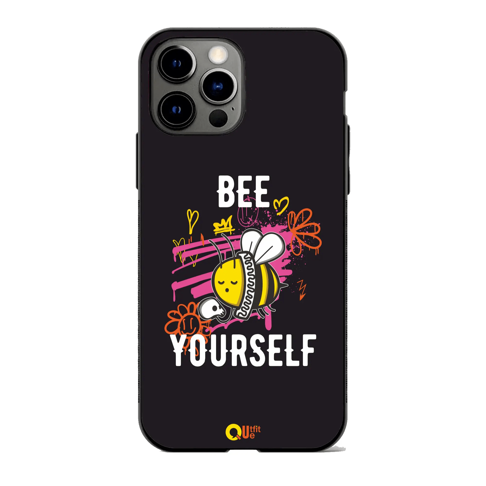 Bee Yourself Metal TPU hybrid Protection COVER - outfitquePhone case