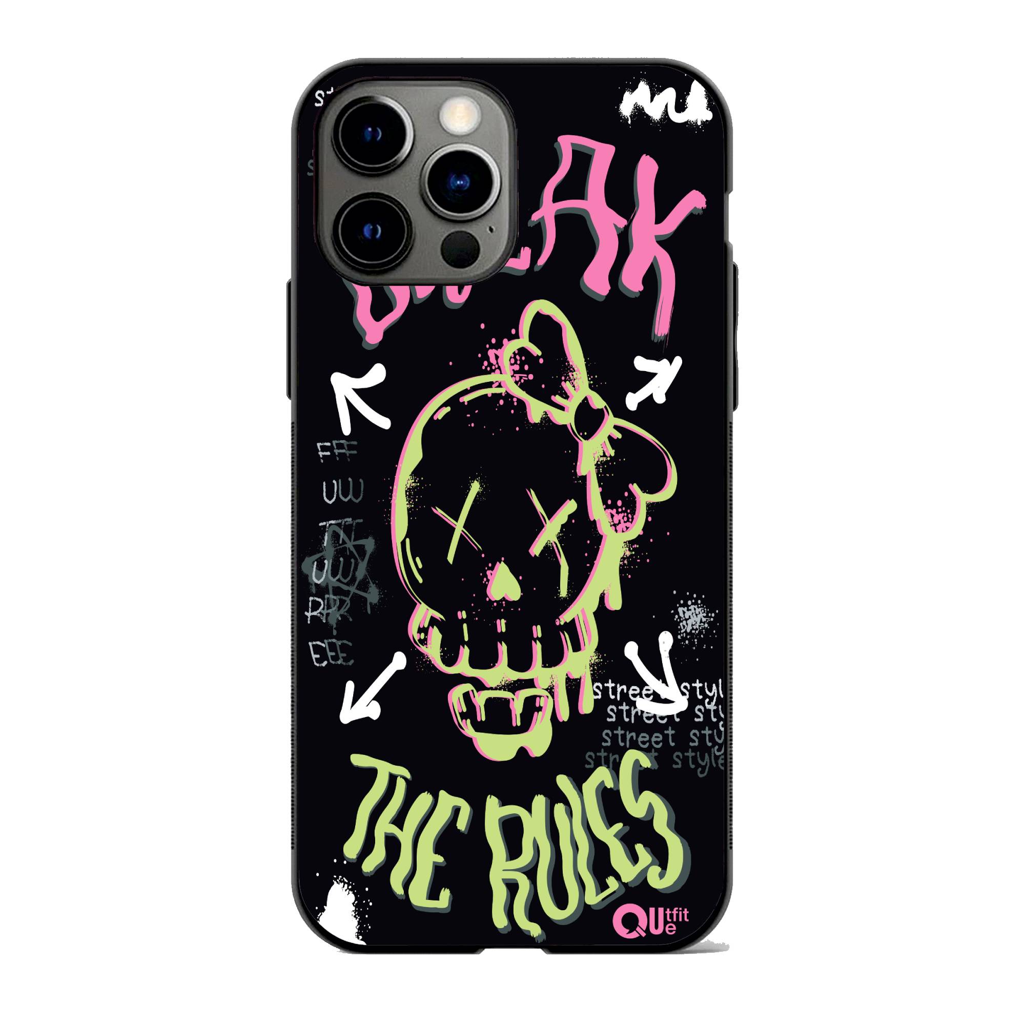 Break The Rules Metal TPU hybrid Protection Case - outfitquePhone case