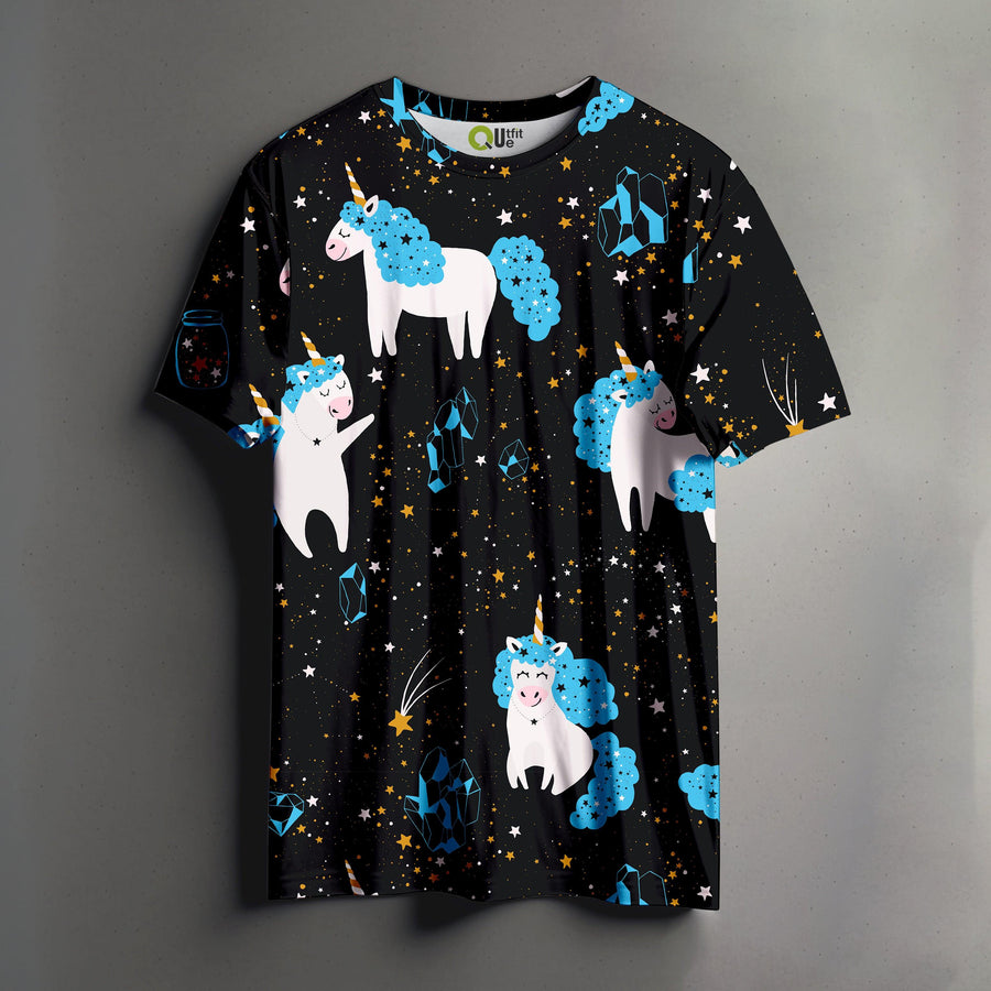 Star Unicorn Printed Tee - outfitque