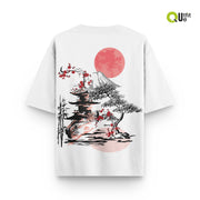 Japanise mountain  - Oversized T-Shirt