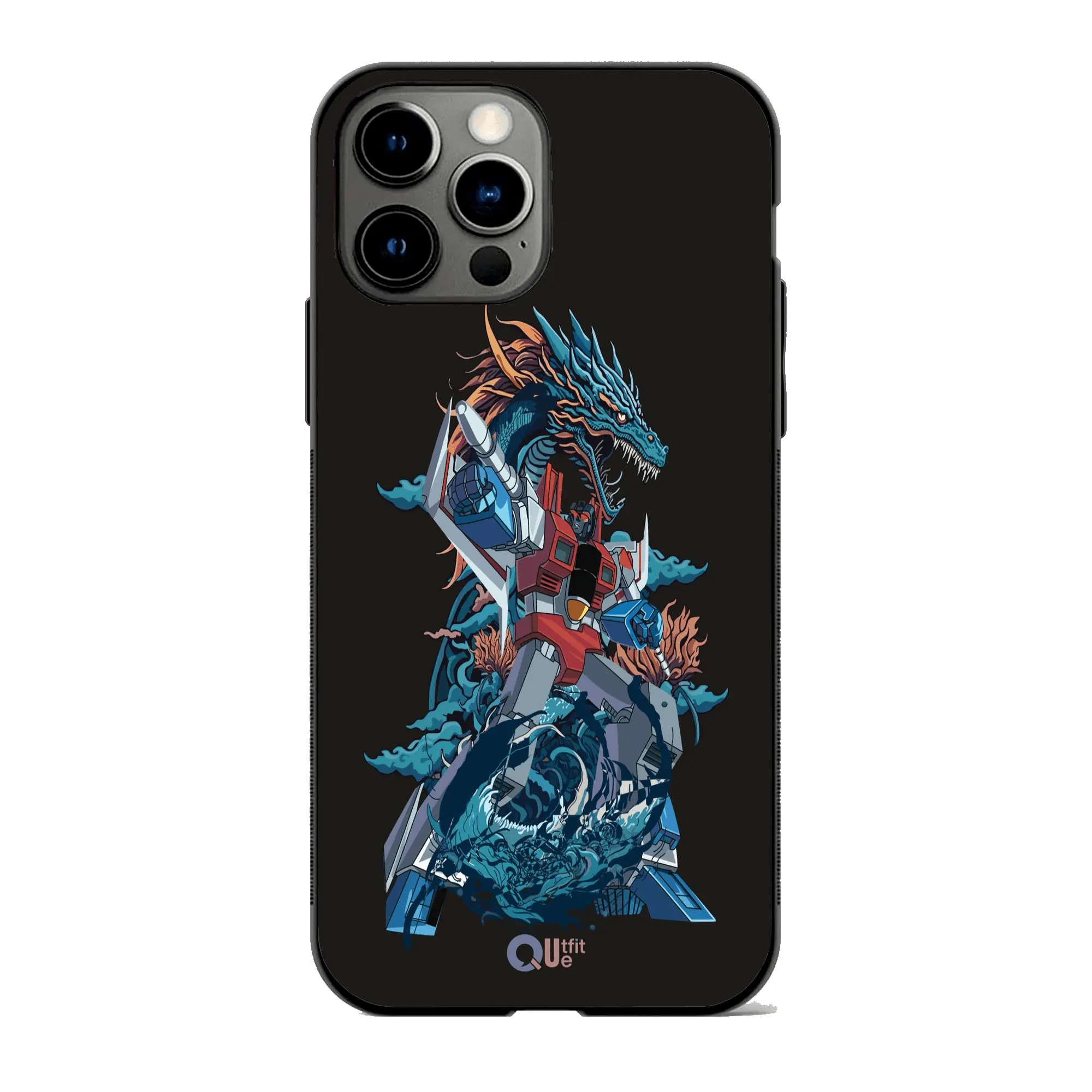 Dragon Transformer Metal TPU hybrid Protection Case - outfitquePhone case