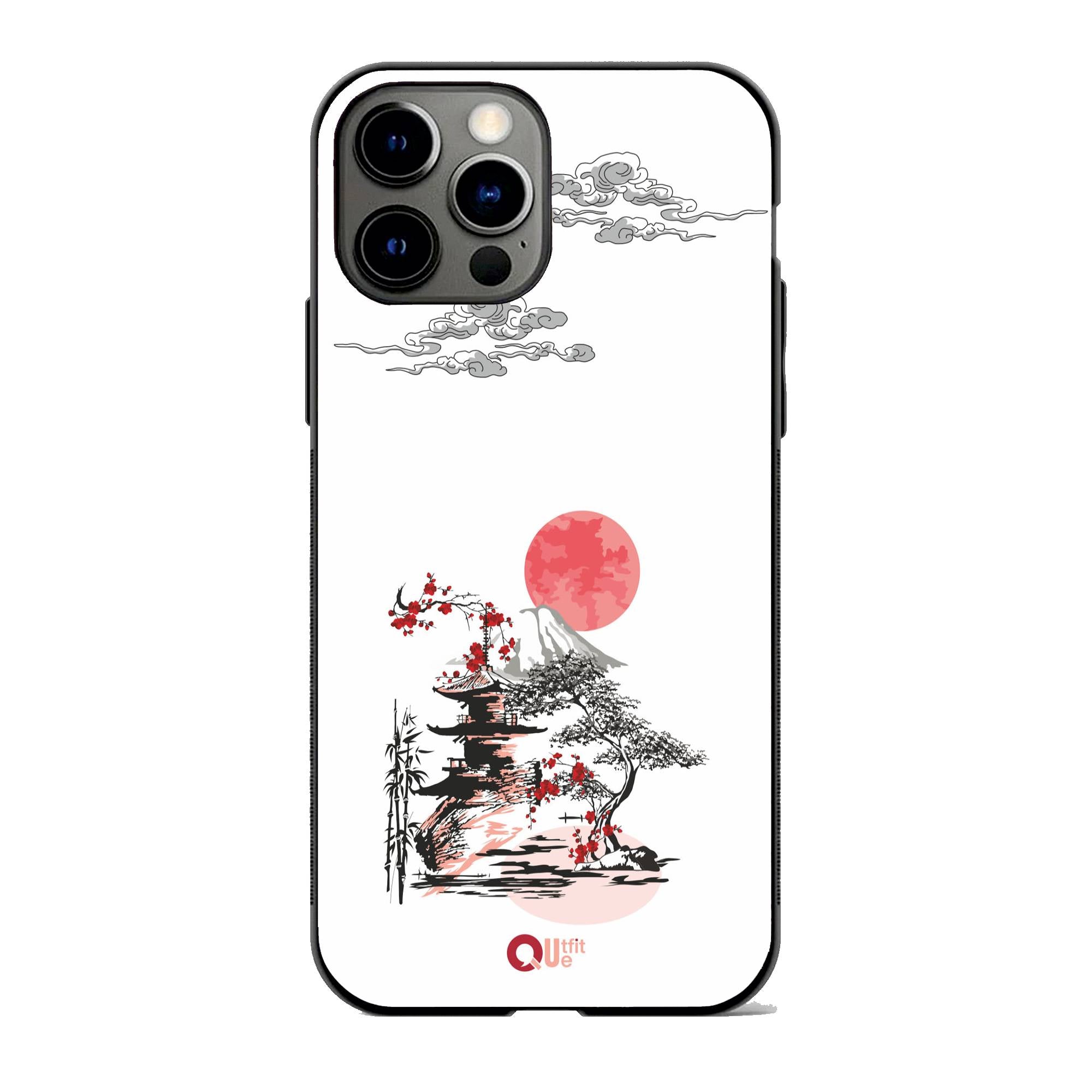 Japanese Mountain Metal TPU hybrid Protection Case - outfitquePhone case