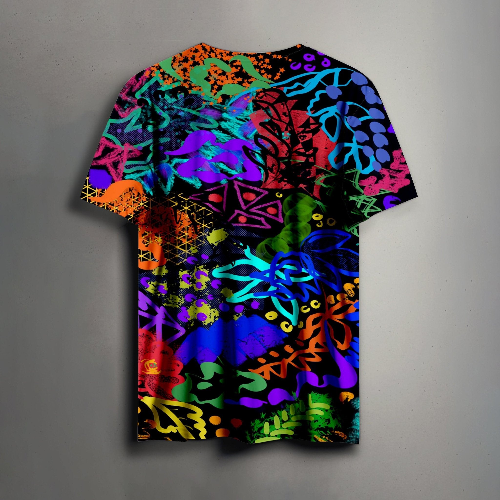 Rainbow Brust Printed Tee - outfitque